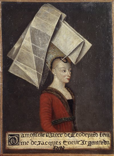 Retrato de Macée de Léodepart, esposa del comerciante francés Jacques Coeur de English School