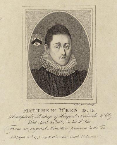 Retrato de Matthew Wren de English School