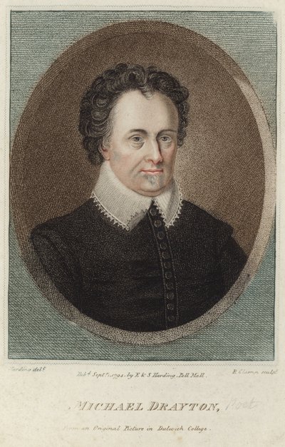 Retrato de Michael Drayton de English School