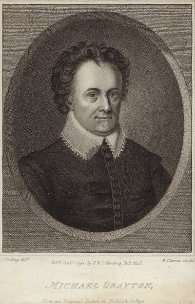 Retrato de Michael Drayton de English School