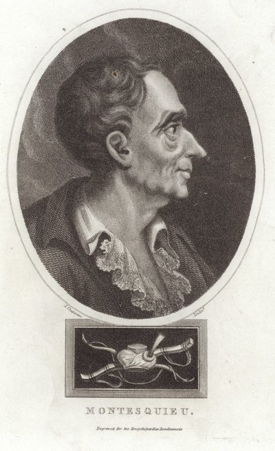Retrato de Montesquieu de English School