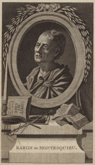 Retrato de Montesquieu de English School