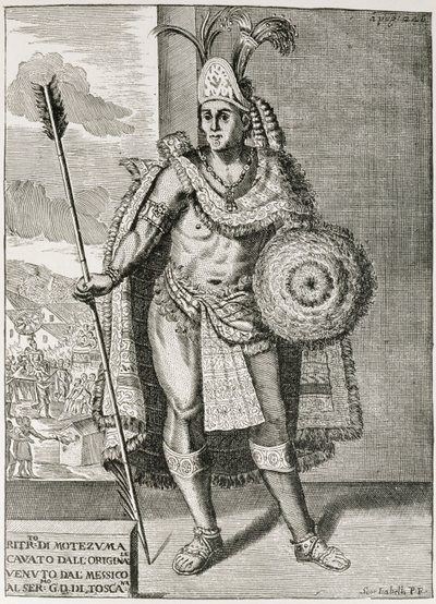 Retrato de Moctezuma II (1466-1520) de 
