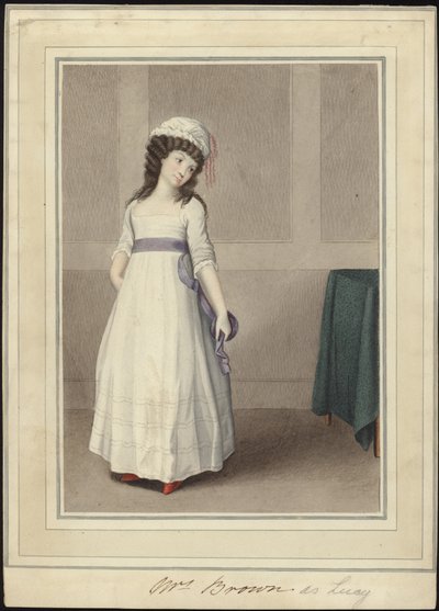 Retrato de la Sra. Brown como Lucy de English School