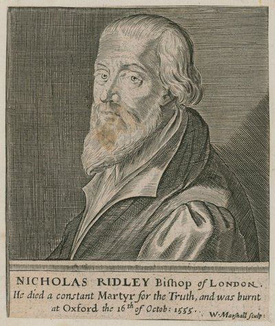 Retrato de Nicholas Ridley de English School