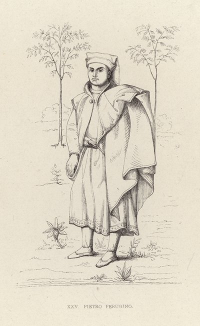 Retrato de Pietro Perugino de English School