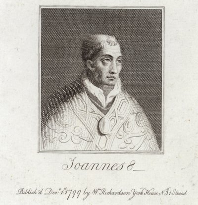 Retrato del Papa Juan VIII de English School