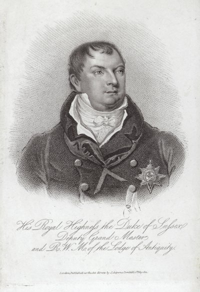 Retrato del Príncipe Augusto Federico, Duque de Sussex de English School