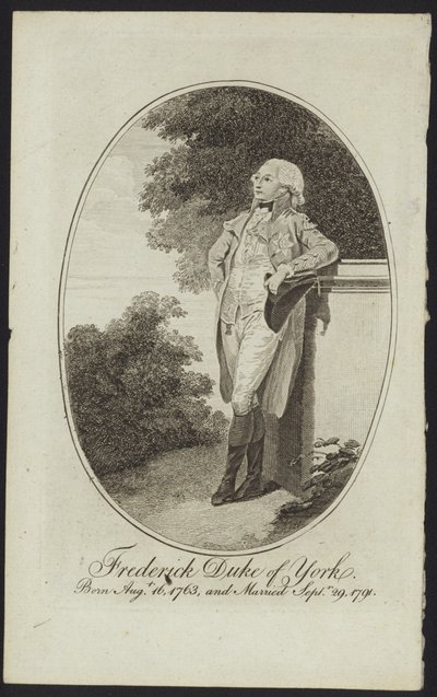 Retrato del Príncipe Frederick, Duque de York y Albany de English School