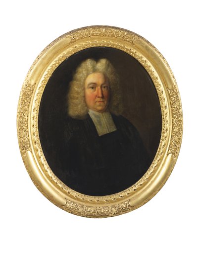 Retrato del Reverendo Joseph Cookson, principios del siglo XVIII de English School
