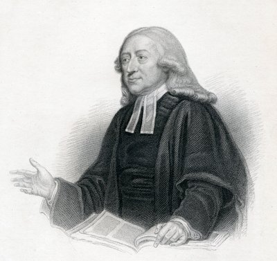 Retrato del reverendo John Wesley A. M., siglo XIX de English School
