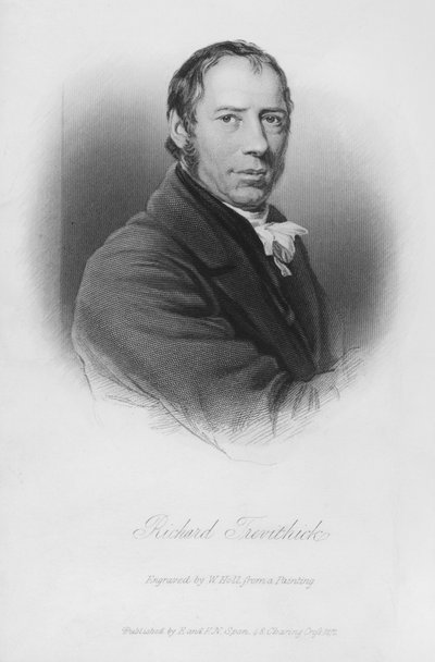 Retrato de Richard Trevithick (grabado) de English School