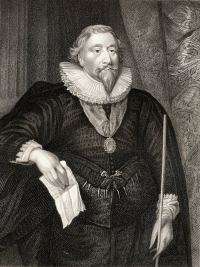 Retrato de Richard Weston, de Retratos Británicos de Lodge, 1823 de English School