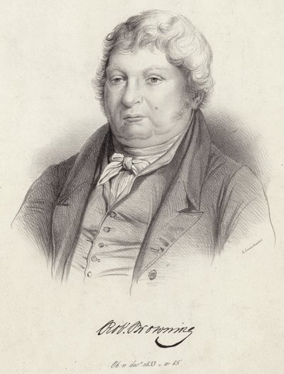 Retrato de Robert Browning de English School