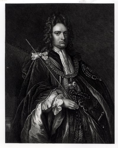 Retrato de Robert Harley, primer conde de Oxford (1671-1724) (grabado) de English School