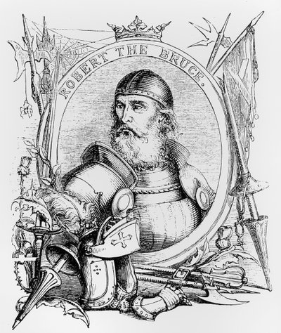 Retrato de Robert the Bruce (1274-1329) de English School