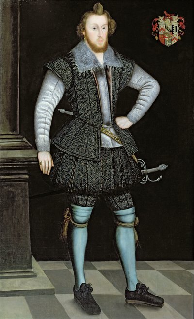 Retrato de Sir Edward Fox de Gwrrnego de English School