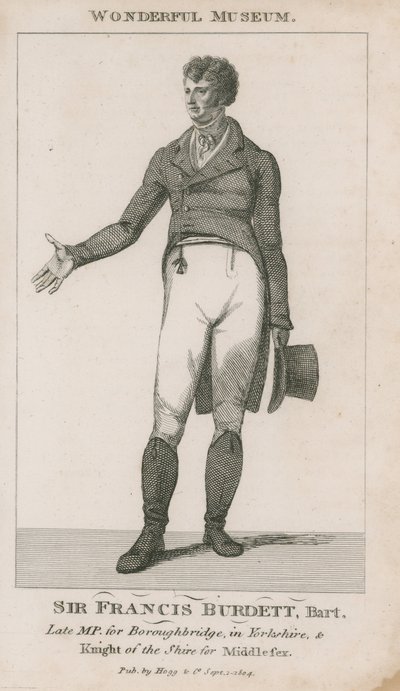 Retrato de Sir Francis Burdett de English School