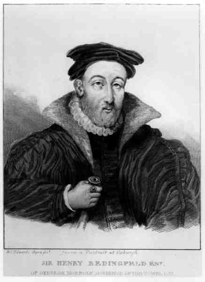 Retrato de Sir Henry Bedingfeld (1511-83) grabado por William Camden Edwards (1777-1855) de English School