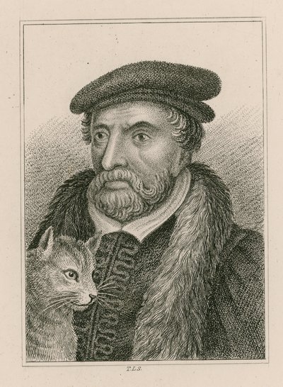Retrato de Sir Richard Whittington y su gato, también conocido como Dick Whittington, Alcalde de Londres de English School