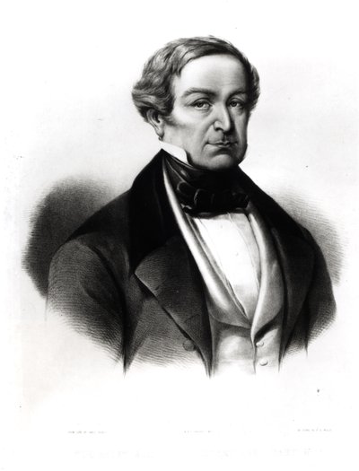 Retrato de Sir Robert Peel (1788-1850), grabado por Henry Brittan Willis (1810-84) de English School
