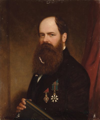 Retrato de Sir Walter Lawry Buller, N.Z.C., K.C.M.G., F.R.S. de English School