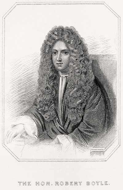 Retrato del Honorable Robert Boyle de English School