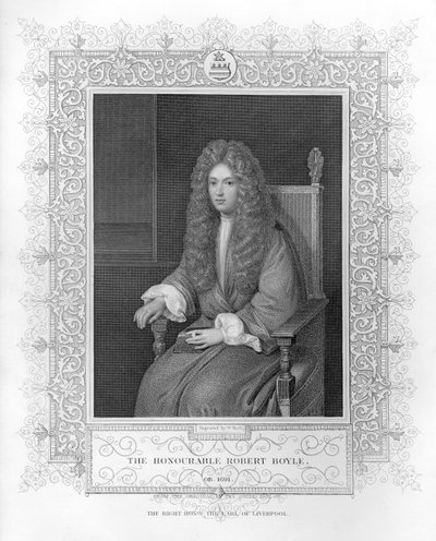 Retrato del Honorable Robert Boyle de English School