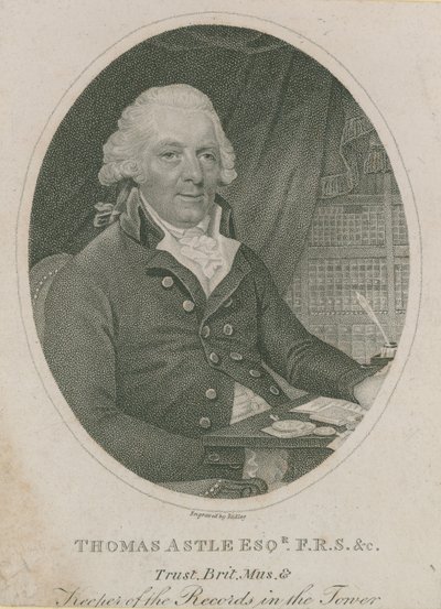 Retrato de Thomas Astle de English School