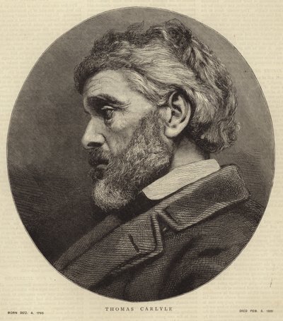 Retrato de Thomas Carlyle de English School