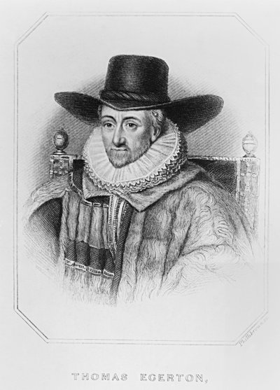 Retrato de Thomas Egerton (c.1540-1617) de 