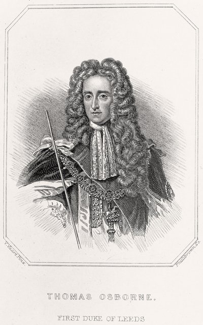 Retrato de Thomas Osborne, 1er Duque de Leeds de English School