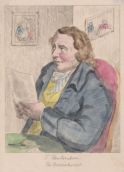 Retrato de Thomas Rowlandson de English School