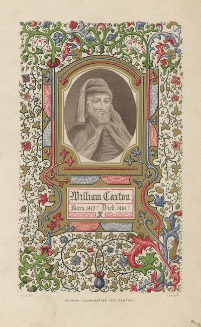 Retrato de William Caxton de English School