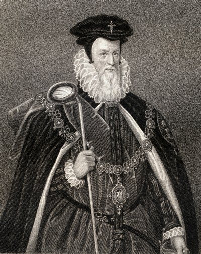 Retrato de William Cecil (1520-98) Lord Burghley, de 