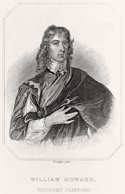 Retrato de William Howard, Vizconde Stafford de English School