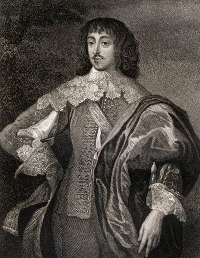 Retrato de William Villiers (1613-43) Vizconde Grandison, de Lodges British Portraits, 1823 de English School