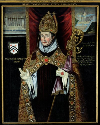 Retrato de William of Wykeham (1325-1404) de English School