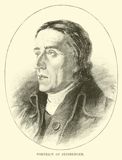 Retrato de Zeisberger de English School