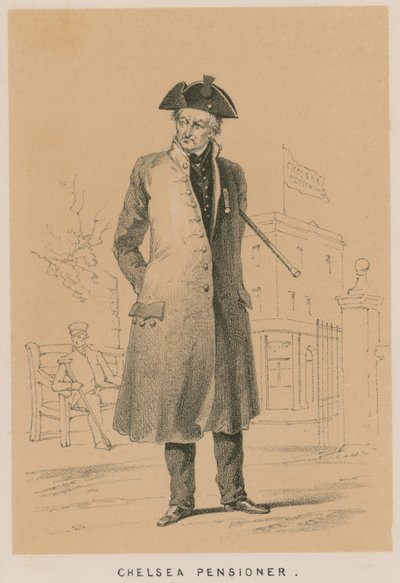 Retrato de un pensionista de Chelsea de English School