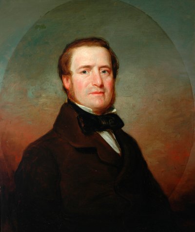 Retrato de un Hombre (posiblemente un miembro de la familia Butterfield) de English School