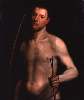 Retrato de un Hombre como San Sebastián, c.1554-60 de English School