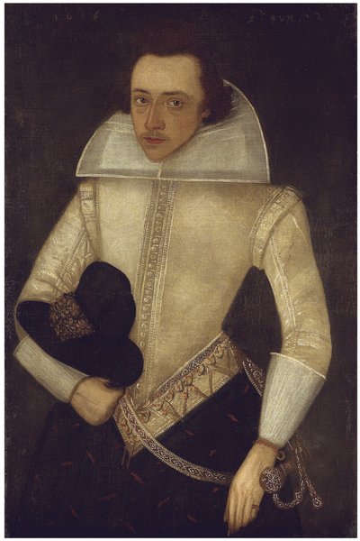 Retrato de un caballero, de 22 años, 1616 de English School