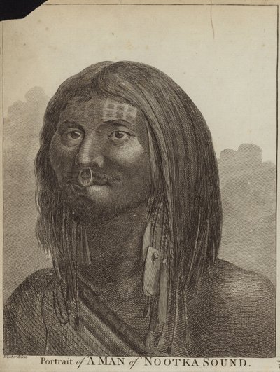Retrato de un hombre de Nootka Sound de English School