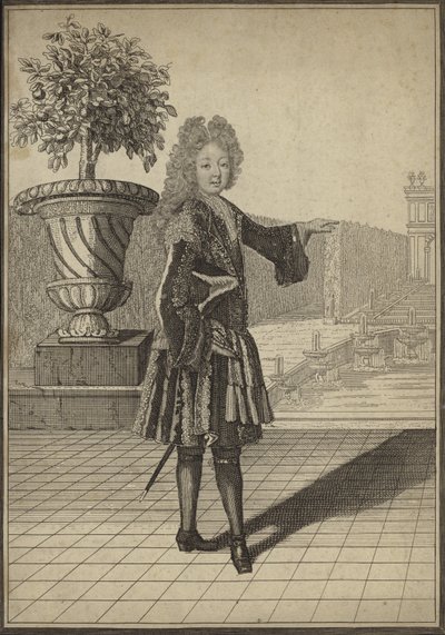 Retrato de un hombre con ropa del siglo XVII de English School