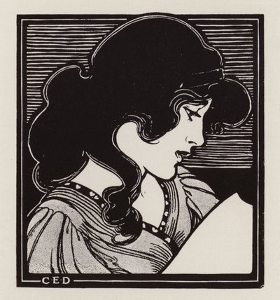 Retrato de una mujer (lito) de English School