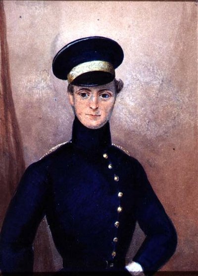Retrato de un oficial, c.1830 de English School