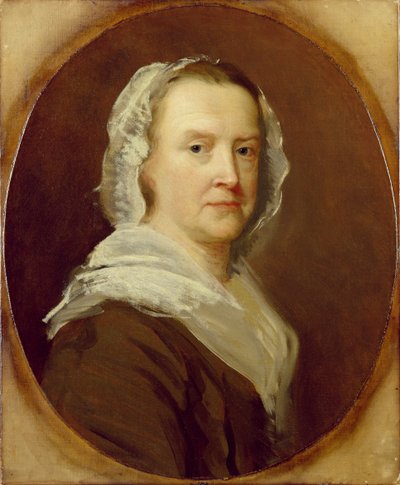 Retrato de una mujer desconocida, mediados del siglo XVIII (óleo sobre lienzo) de English School