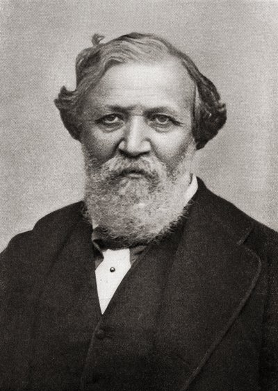 Retrato del poeta inglés Robert Browning (1812-89) de English School