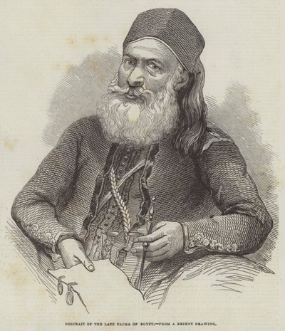 Retrato del difunto Pachá de Egipto de English School